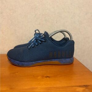 NOBULL Women's 8 Navy Blue Gum SuperFabric CrossFit Trainer Sneakers